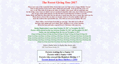 Desktop Screenshot of ferretgivingtree.com
