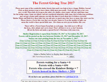 Tablet Screenshot of ferretgivingtree.com